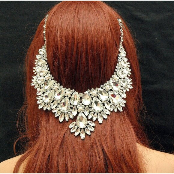 Statement Bridal Crystal Jewelry Headpiece